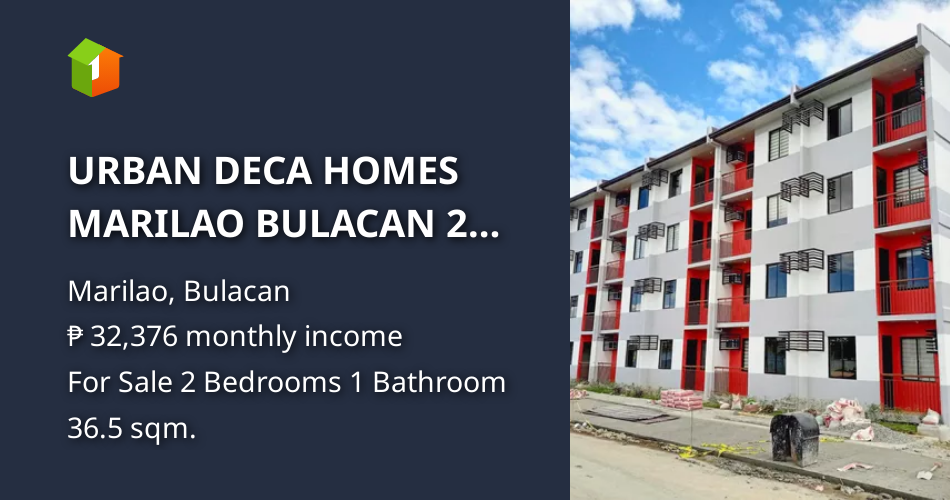 URBAN DECA HOMES MARILAO BULACAN 2 BEDROOM [Condo 🏙️] (December 2023