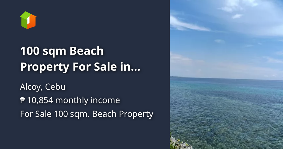 100 sqm Beach Property For Sale in Alcoy Cebu [Beach Properties 🏖️] (November 2022) in Alcoy