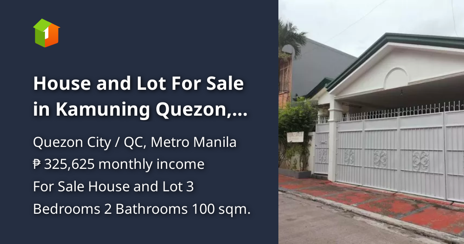 House and Lot For Sale in Kamuning Quezon, City PH2612 [House and Lot 🏘