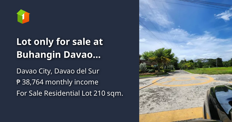 Lot only for sale at Buhangin Davao Nizanta at Ciudades [Lot 🚜] (July