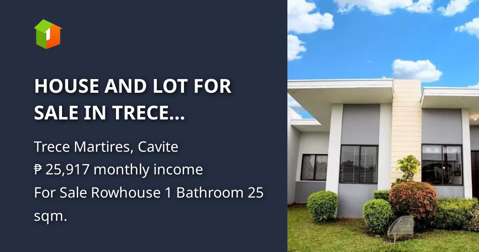HOUSE AND LOT FOR SALE IN TRECE MARTIREZ NEAR TAGAYTAY [House and Lot 🏘