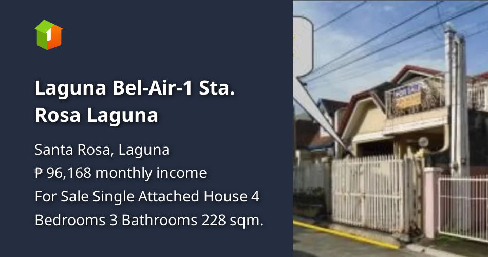 Laguna BelAir1 Sta. Rosa Laguna [House and Lot 🏘️] (December 2023) in Santa Rosa, Laguna for sale