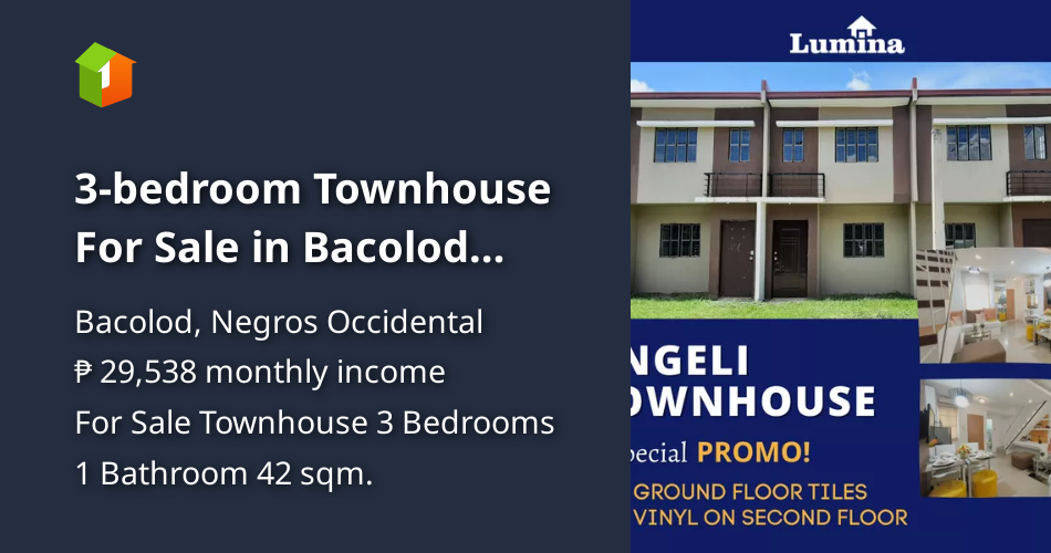 3bedroom Townhouse For Sale in Bacolod Negros Occidental [House and