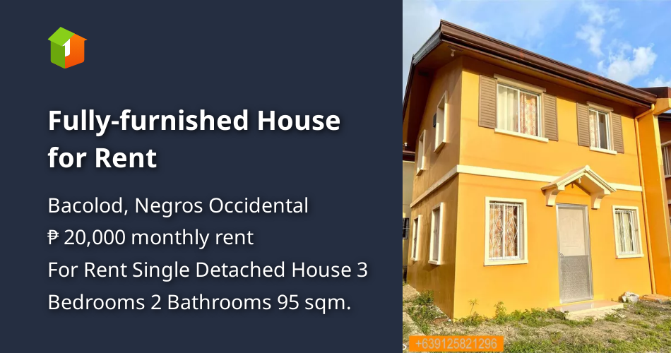 Fullyfurnished House for Rent [House and Lot 🏘️] (February 2023) in Bacolod, Negros Occidental