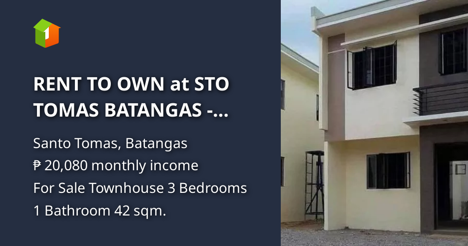 RENT TO OWN at STO TOMAS BATANGAS READY FOR OCCUPANCY [Houses and