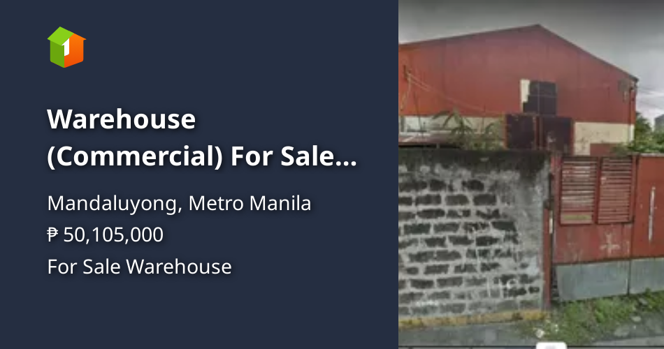 Warehouse For Sale in Mandaluyong Metro Manila