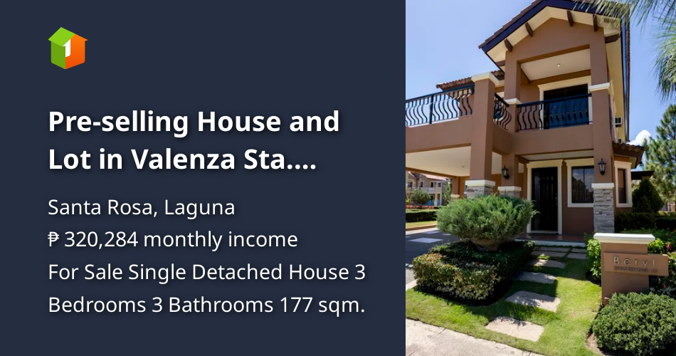 Preselling House and Lot in Valenza Sta. Rosa, Laguna [House and Lot 🏘