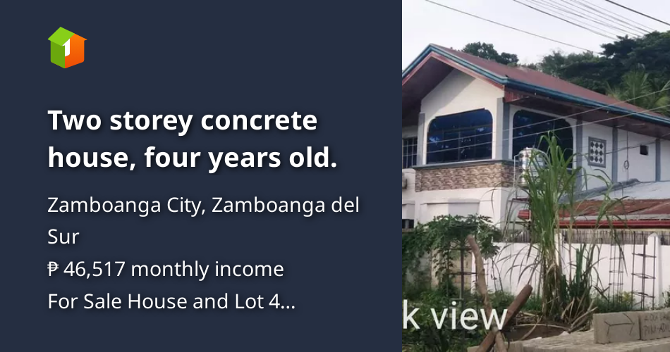Two storey concrete house, four years old. [House and Lot 🏘️] (March