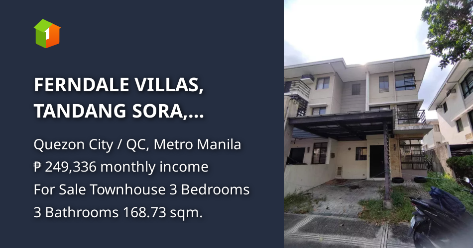 FERNDALE VILLAS, TANDANG SORA, QUEZON CITY [Houses and Lots 🏘️ ...