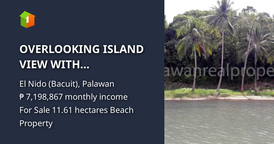 OVERLOOKING ISLAND VIEW WITH BEACHFRONT IN EL NIDO [Beach Property 🏖️] (April 2023) in El Nido