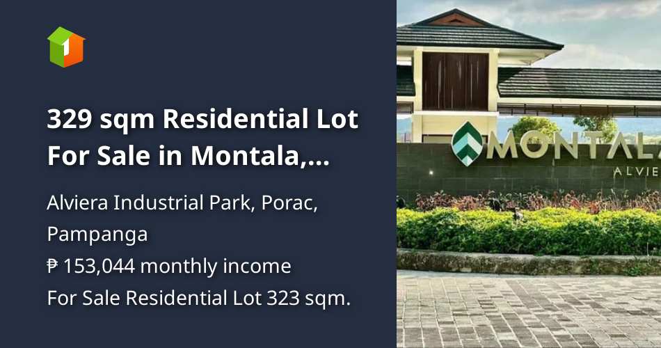 329 sqm Residential Lot For Sale in Montala, Alviera, Porac [Lot 🚜