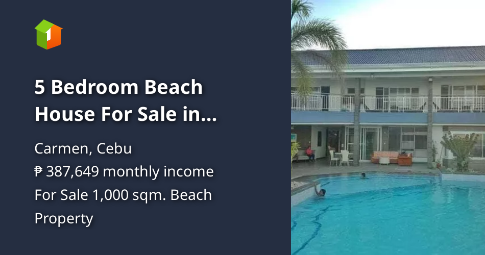 5 Bedroom Beach House For Sale in Carmen, Cebu [Beach Properties 🏖️