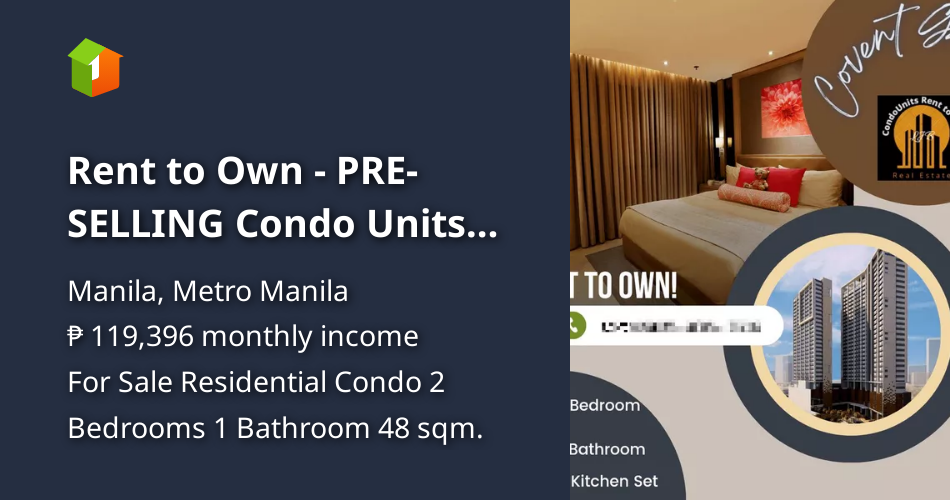 Rent to Own PRESELLING Condo Units near UBelt 25k Monthly! [Condo 🏙