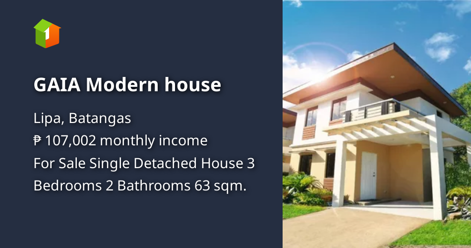 GAIA Modern house [House and Lot 🏘️] (December 2022) in Lipa, Batangas