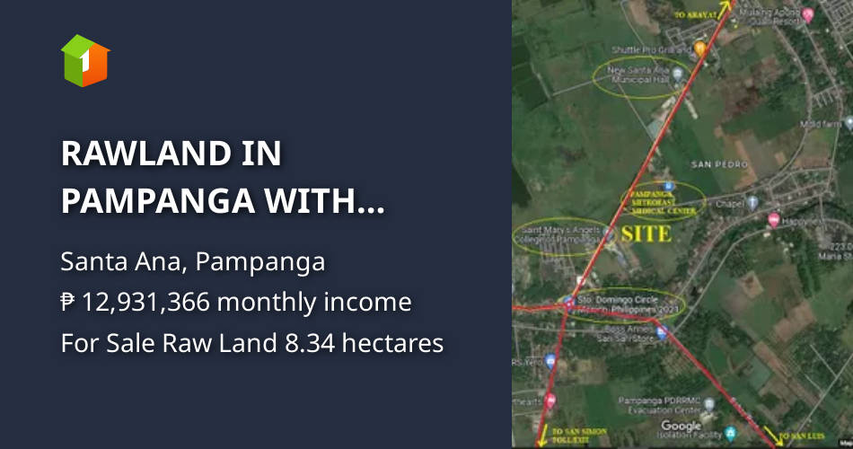 RAWLAND IN PAMPANGA WITH UNFINISHED SUBDIVISION ALONG NATIONAL HIGHWAY