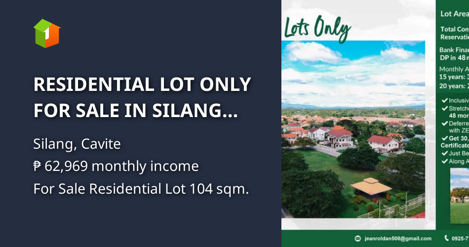 RESIDENTIAL LOT ONLY FOR SALE IN SILANG CAVITE NEAR TAGAYTAY [Lot 🚜
