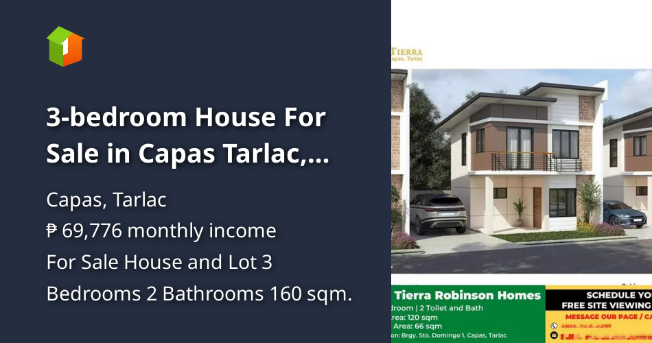 3bedroom House For Sale in Capas Tarlac, Robinson Homes [House and Lot 🏘️] (August 2024) in