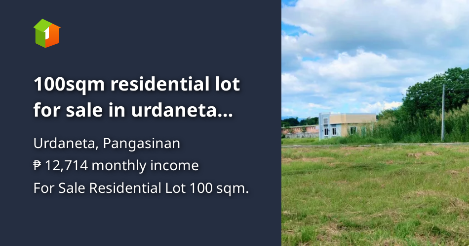 100sqm residential lot for sale in pangasinan [Lot 🚜] (August