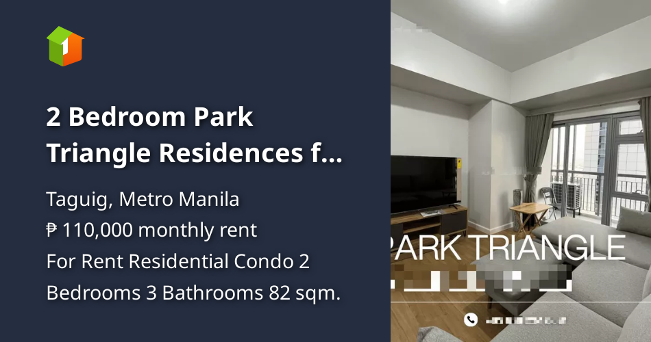 2 Bedroom Park Triangle Residences for rent in Taguig City BGC [Condos ...