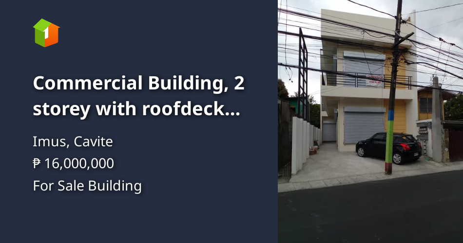 Commercial Building, 2 storey with roofdeck For sale in Imus, Cavite