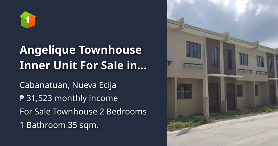 Angelique Townhouse Inner Unit For Sale in Cabanatuan Nueva Ecija