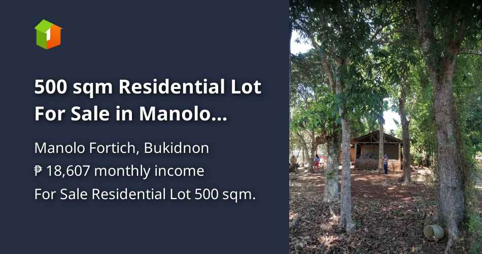 500 sqm Residential Lot For Sale in Manolo Fortich Bukidnon [Lots 🚜