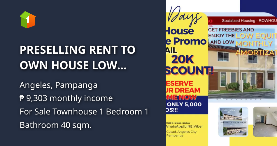 PRESELLING RENT TO OWN HOUSE LOW AMORTIZATION 5000 ONLY [House and Lot
