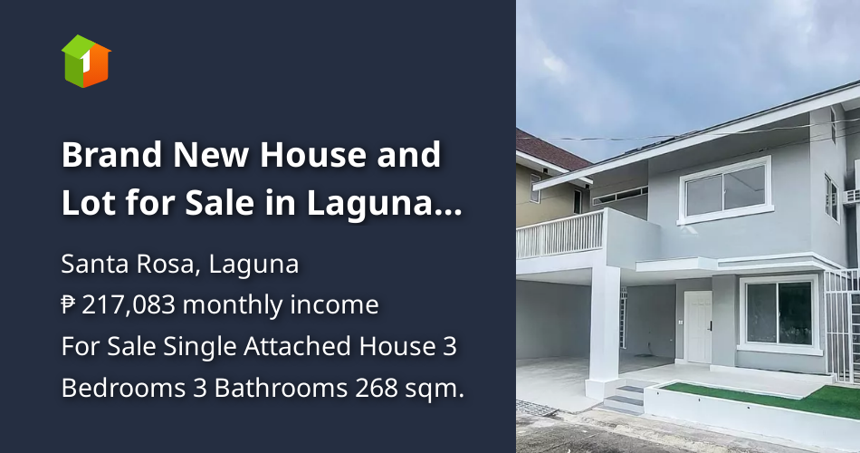 Brand New House and Lot for Sale in Laguna Bel Air, Sta Rosa Laguna