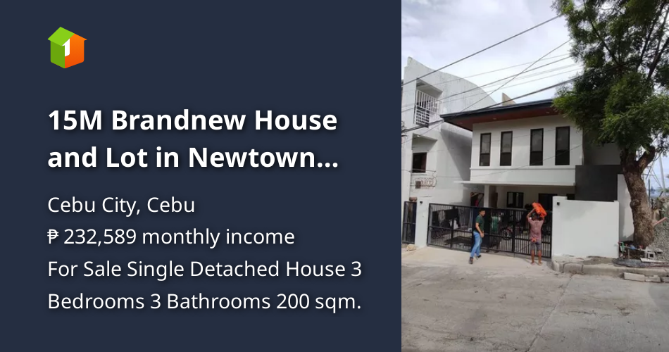 15M Brandnew House and Lot in Newtown Estate Pardo Cebu City [House and
