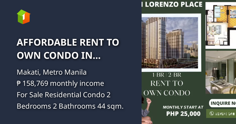 AFFORDABLE RENT TO OWN CONDO IN MAKATI [Condo 🏙️] (June 2024) in Makati, Metro Manila for sale