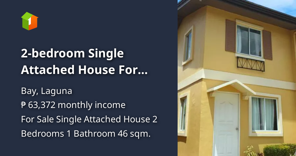 2bedroom Single Attached House For Sale in Bay Laguna [House and Lot 🏘