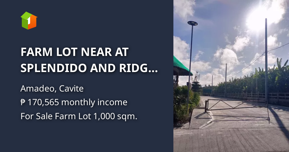 FARM LOT NEAR AT SPLENDIDO AND RIDGE WOOD [Lot 🚜] (August 2024) in