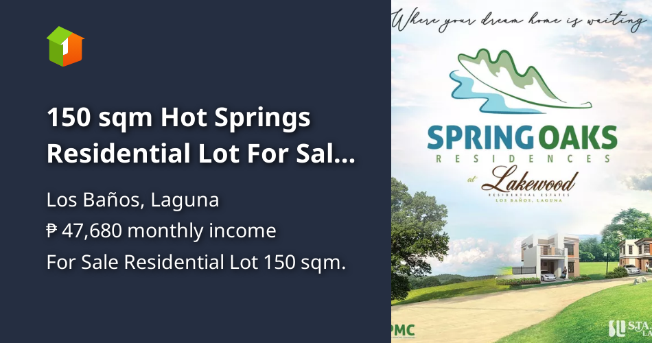 150 sqm Hot Springs Residential Lot For Sale in Los Banos Laguna [Lot 🚜
