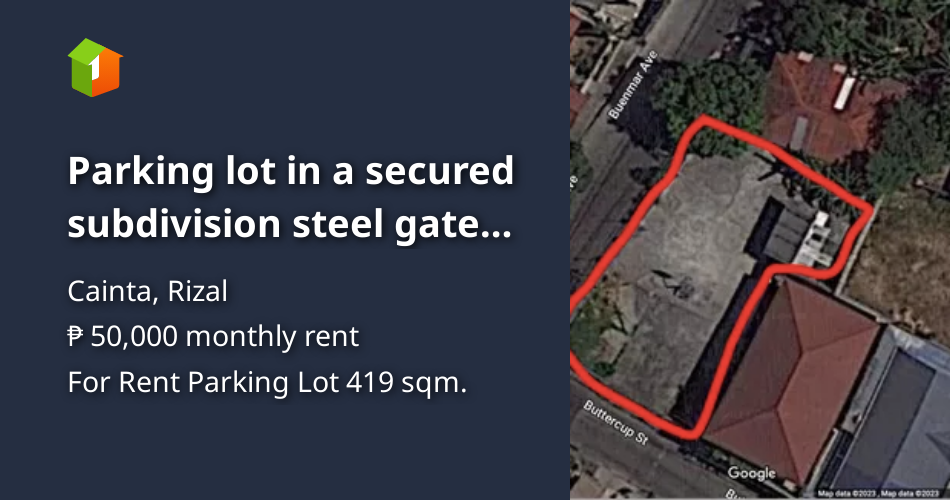 Parking lot in a secured subdivision steel gated and proper perimeter
