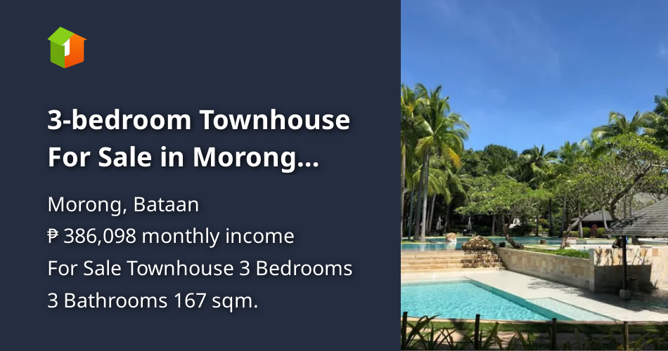 3bedroom Townhouse For Sale in Morong Bataan [House and Lot 🏘️