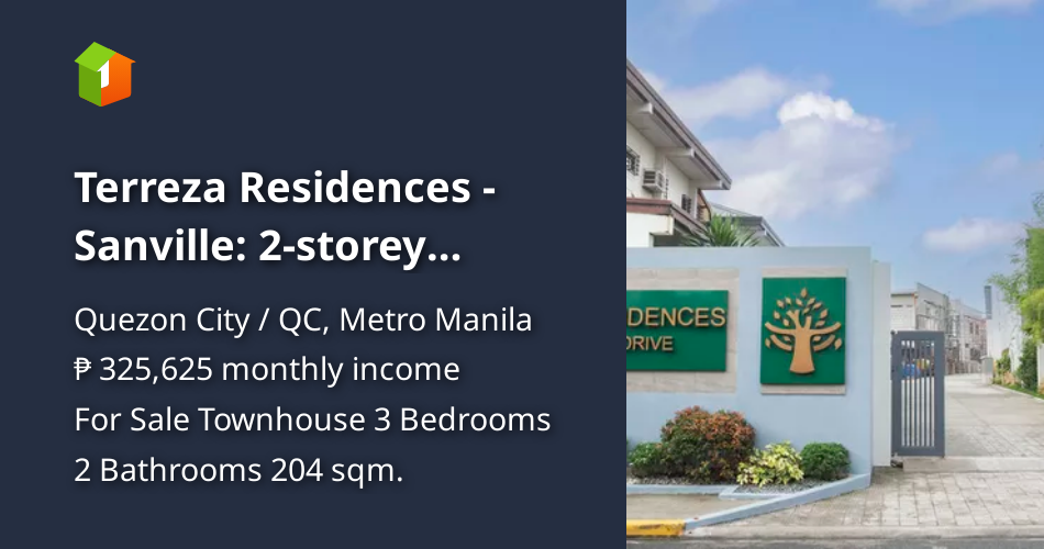 Terreza Residences Sanville 2storey Townhouse [House and Lot 🏘️