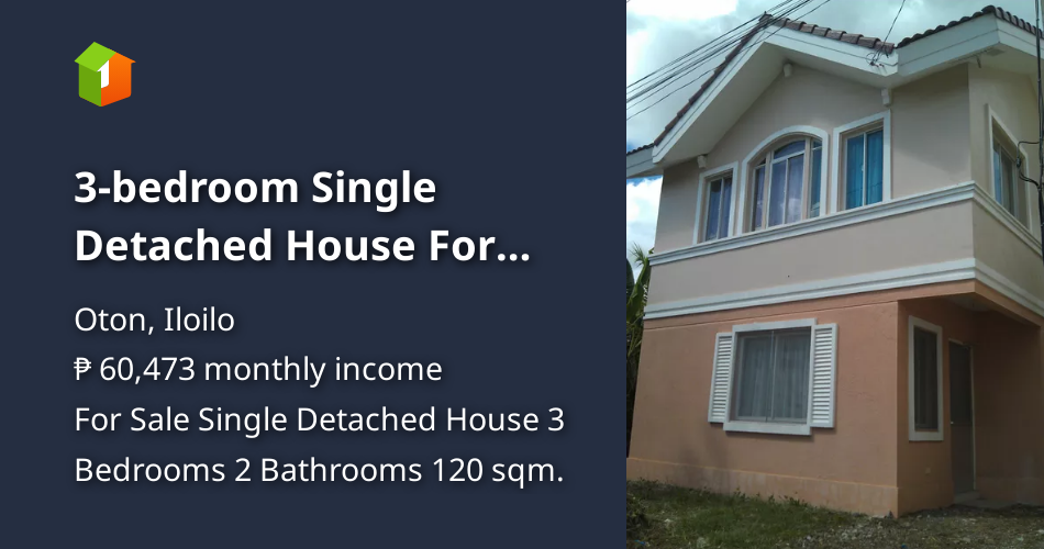 3-bedroom Single Detached House For Sale in Oton Iloilo [Houses and ...