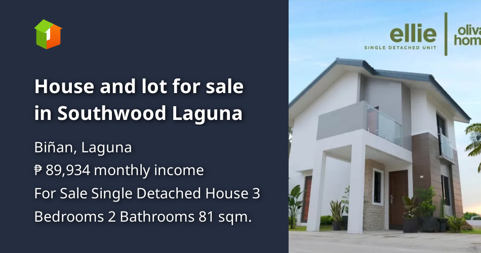 House and lot for sale in Southwood Laguna [House and Lot 🏘️] (March 2022) in Biñan, Laguna for