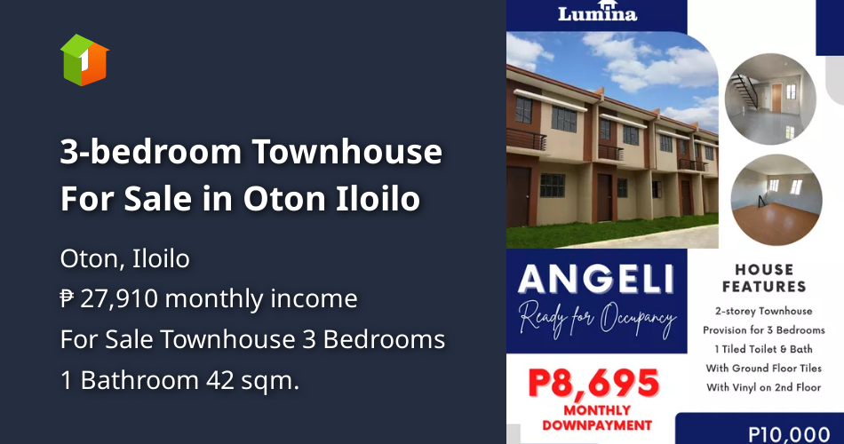 3bedroom Townhouse For Sale in Oton Iloilo [House and Lot 🏘️