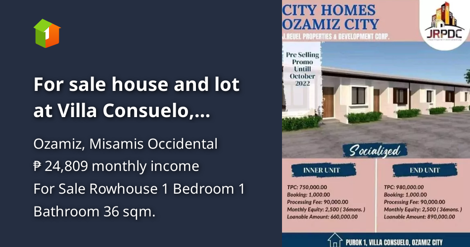 For sale house and lot at Villa Consuelo, Ozamiz City for only 1k