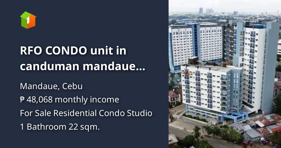 RFO CONDO unit in canduman mandaue city cebu [Condos 🏙️] (November 2024 ...