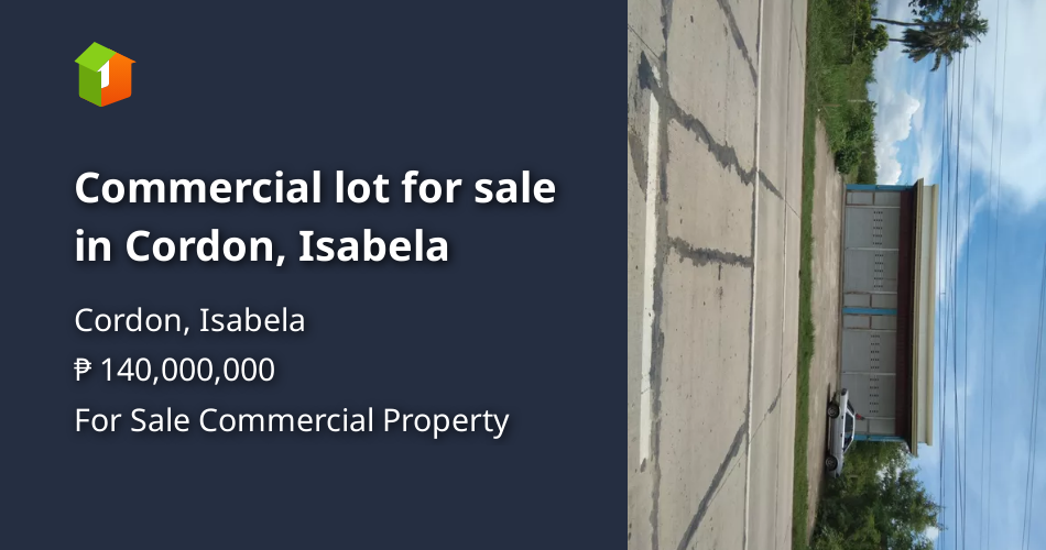Commercial lot for sale in Cordon, Isabela Property 🏭