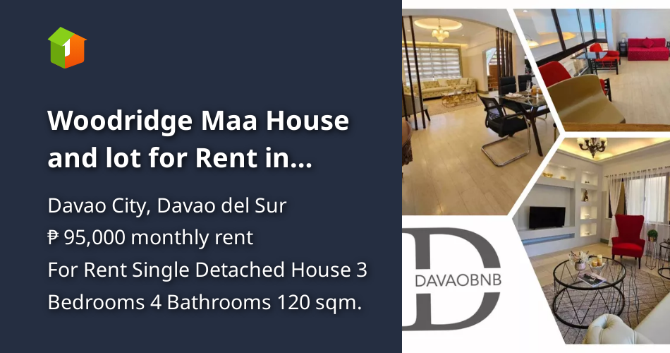 Woodridge Maa House and lot for Rent in Davao City [House and Lot 🏘️