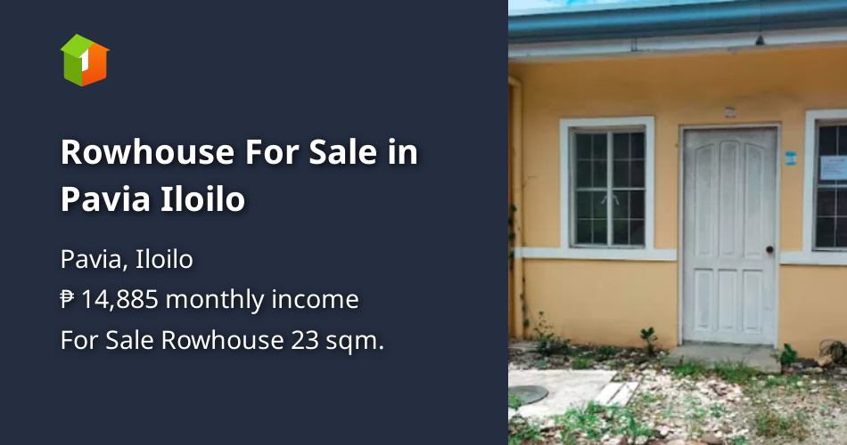 Rowhouse For Sale in Pavia Iloilo [House and Lot 🏘️] (November 2022) in