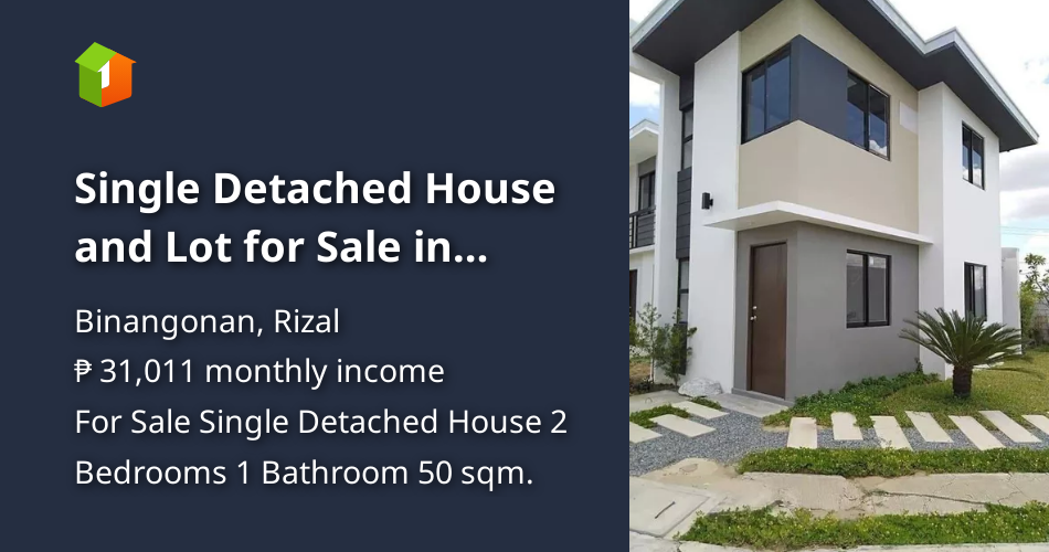 Single Detached House and Lot for Sale in Binangonan, Rizal [House and