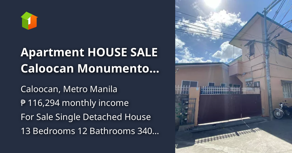Apartment HOUSE SALE Caloocan Monumento NEAR UE STI sangandaan MCU LRT