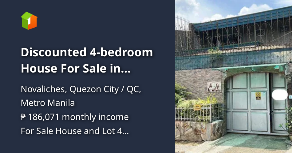 Discounted 4bedroom House For Sale in Novaliches Quezon City / QC
