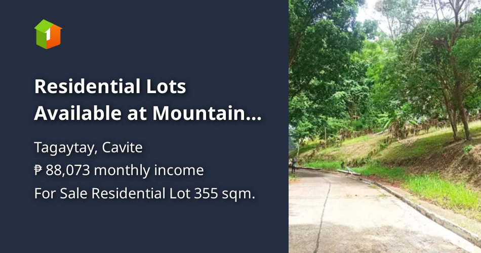 Residential Lots Available at Mountain Ridge Tagaytay [Lots 🚜 ...