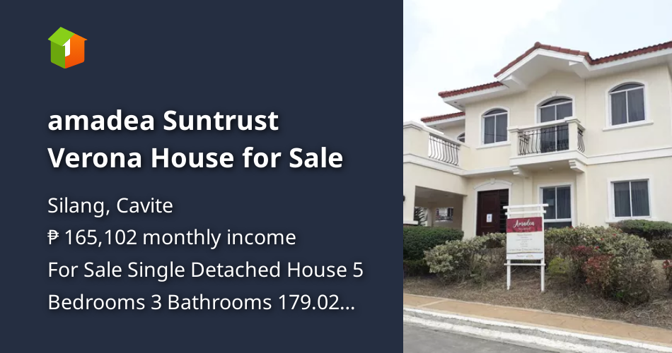 Amadea Suntrust Verona House for Sale [House and Lot 🏘️] (July 2023) in