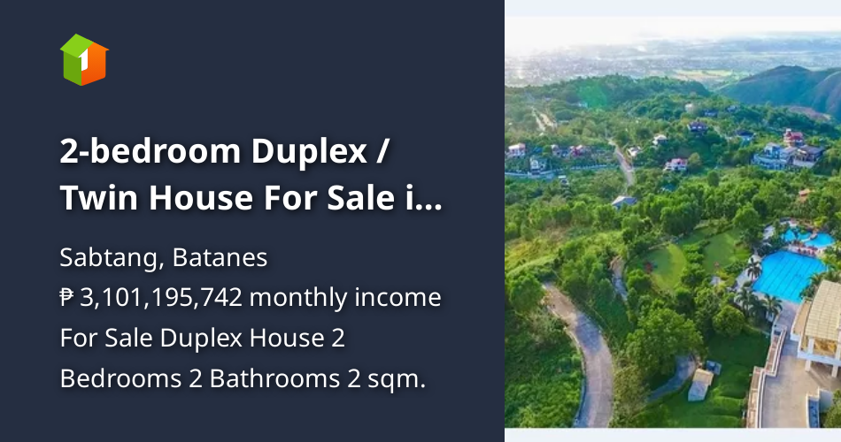 2bedroom Duplex / Twin House For Sale in Sabtang Batanes [House and